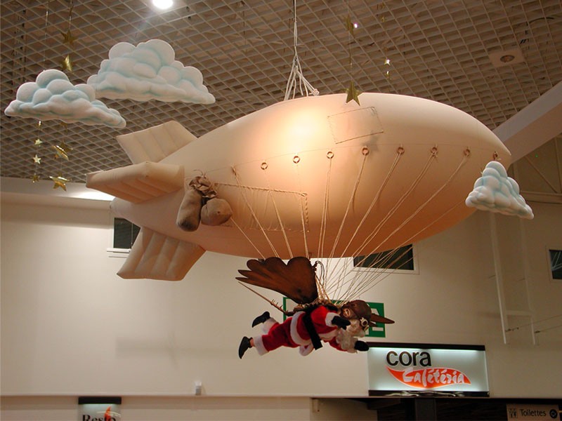 Ballon Gonflable Zeppelin pour animation Leonard de Vinci